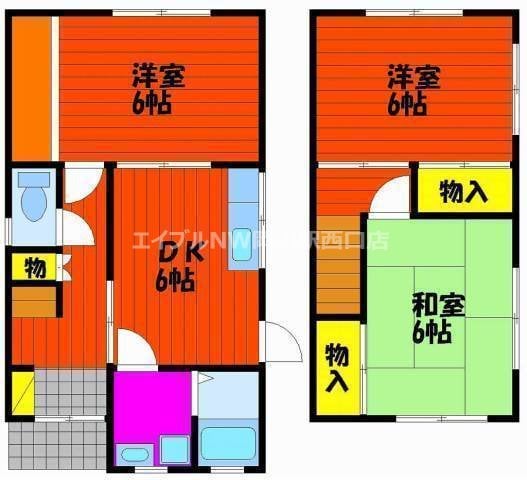 秋山様戸建　西棟の物件間取画像