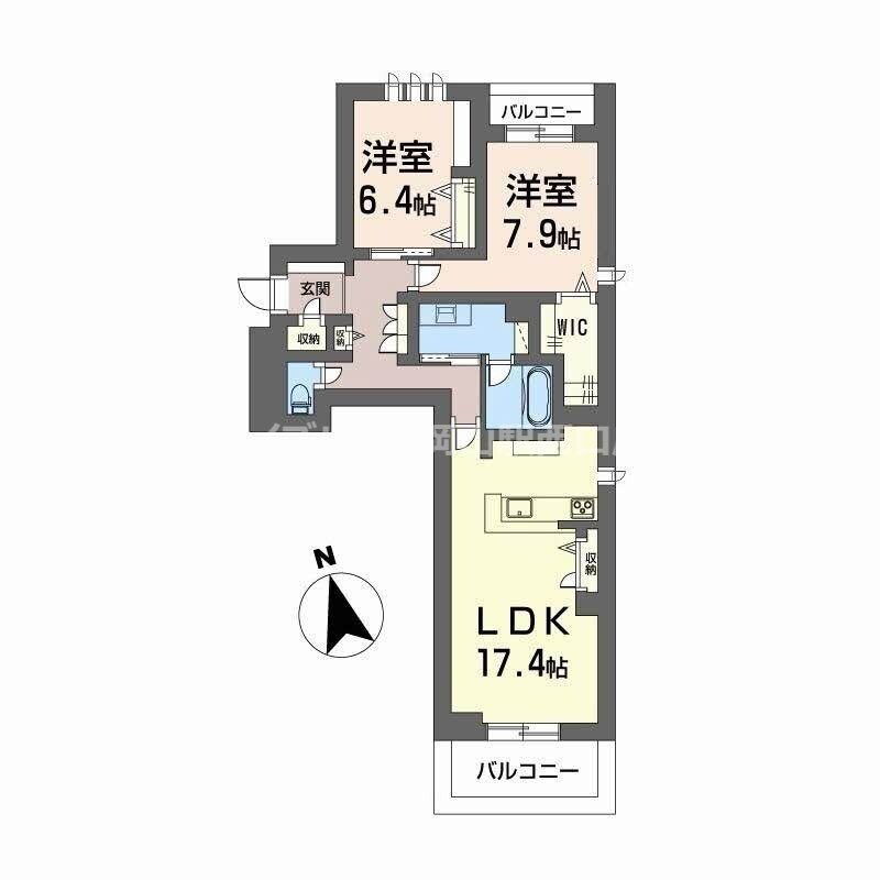 ＧｒｅｅｎＧａｒｄｅｎ東古松の物件間取画像