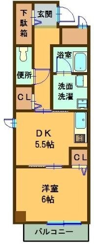 パルロイヤル東島田の物件間取画像