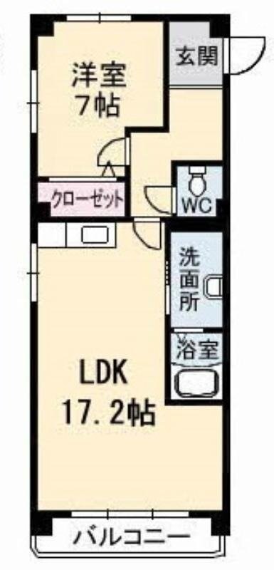 石関マンションの物件間取画像