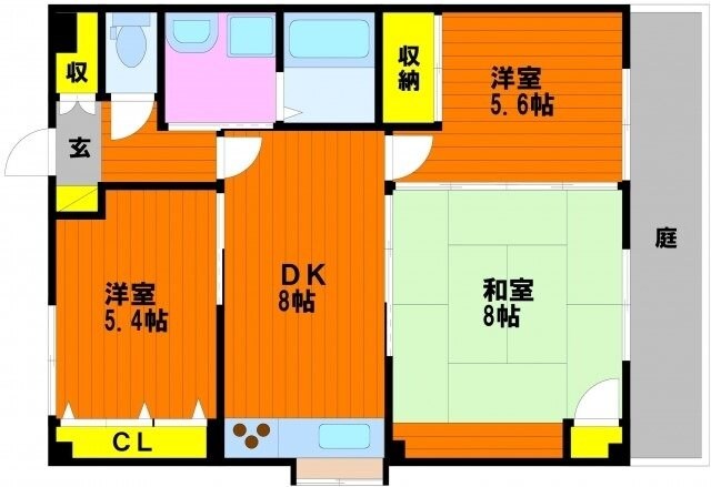 ピレニーズ奥田の物件間取画像