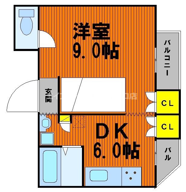 コーポ・オオクマの物件間取画像