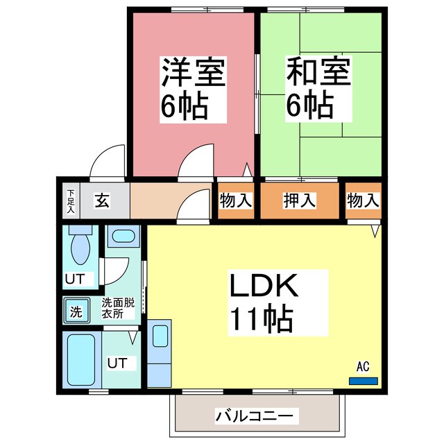 オークスKSの物件間取画像