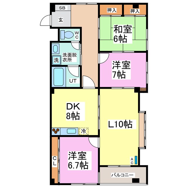 フェルティ経田の物件間取画像