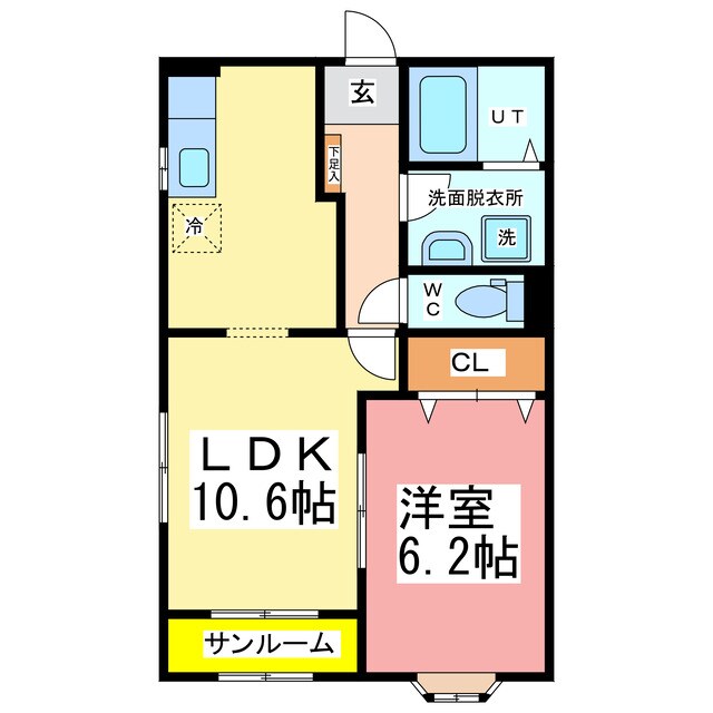 ドミールユウの物件間取画像