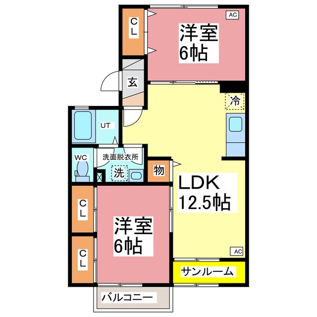 パルコピオーネの物件間取画像