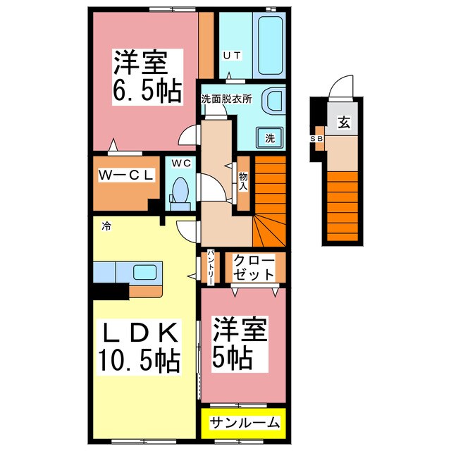 アドヴァンス東森田の物件間取画像