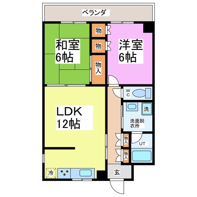 ヴィラ松下の物件間取画像