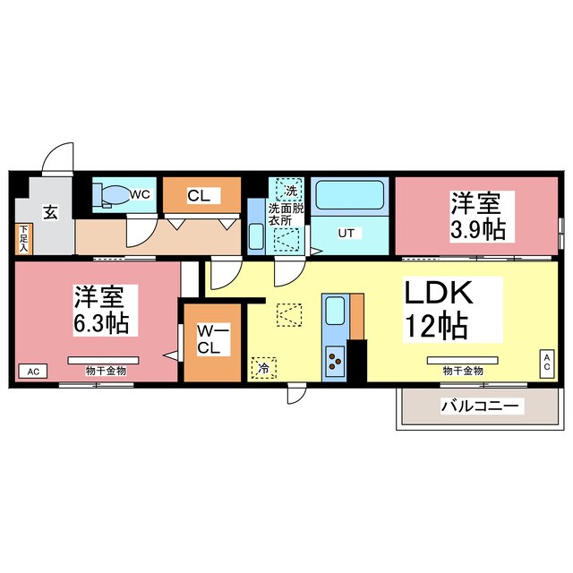 D-Residence高木中央の物件間取画像