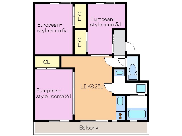 MESSAGE有玉西の物件間取画像