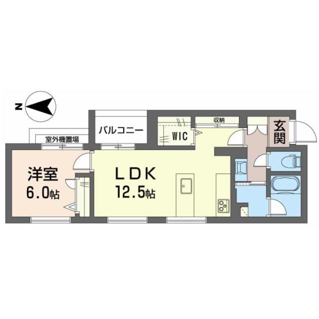 第一通り駅 徒歩4分 2階の物件間取画像