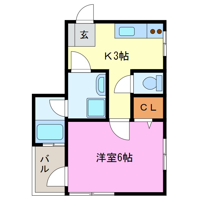 半田ビレッジ７号棟の物件間取画像