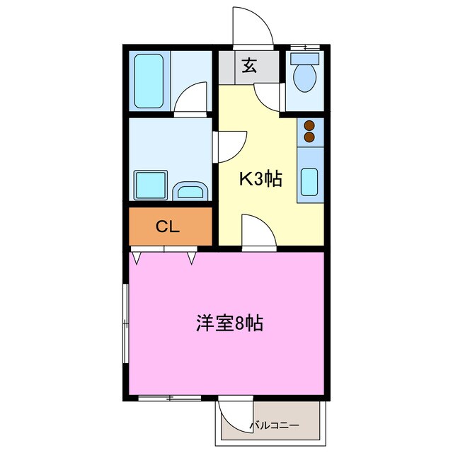 半田ビレッジ７号棟の物件間取画像