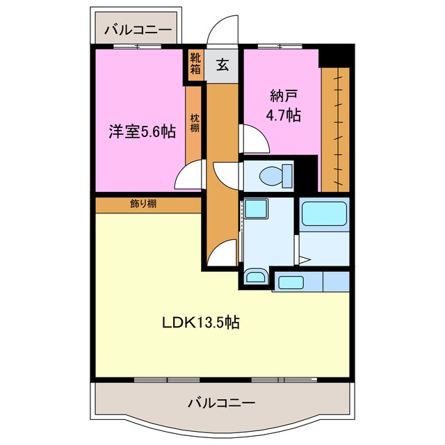 メディオ初生壱番館の物件間取画像