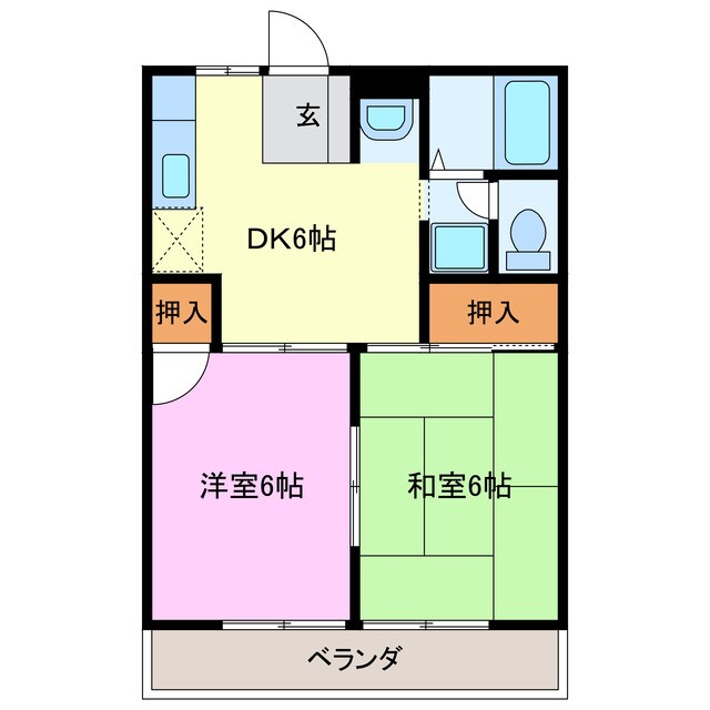 ディライトＢの物件間取画像