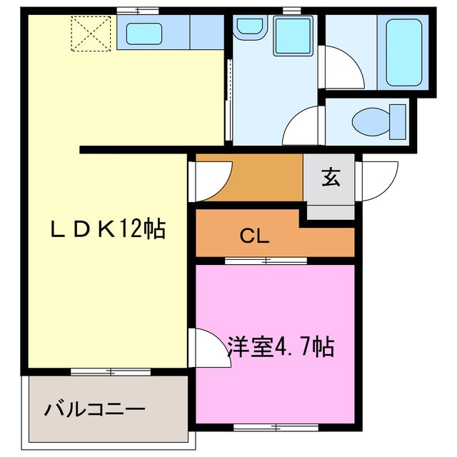 コンフォードⅢの物件間取画像