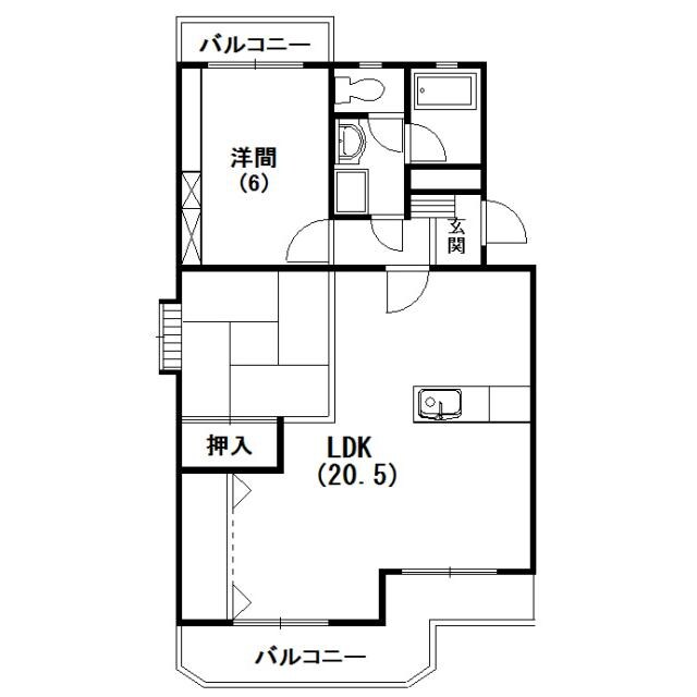 クランツハイムの物件間取画像