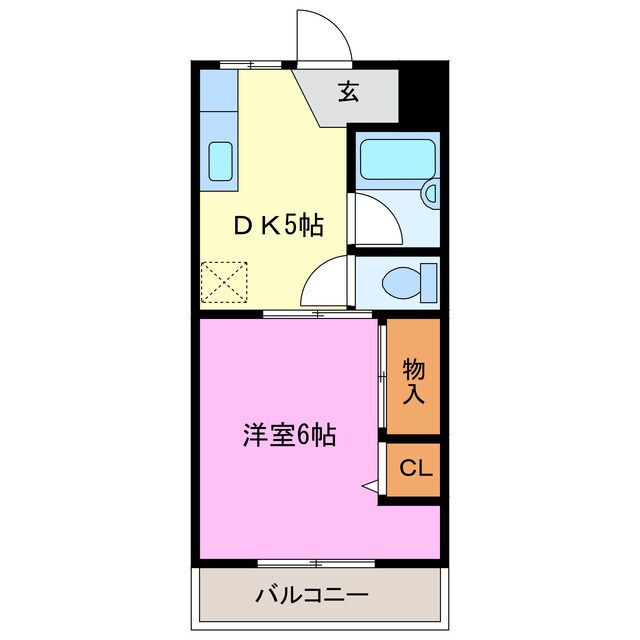 シティハイムタナカの物件間取画像