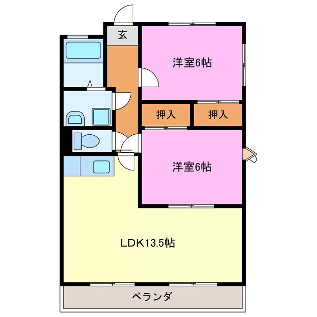 ｅｖｅさいわいの物件間取画像