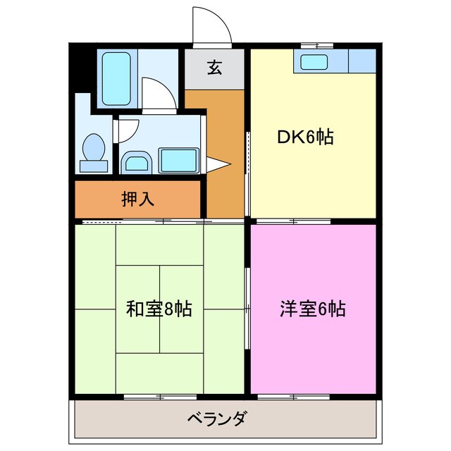 マンションみずほⅢの物件間取画像