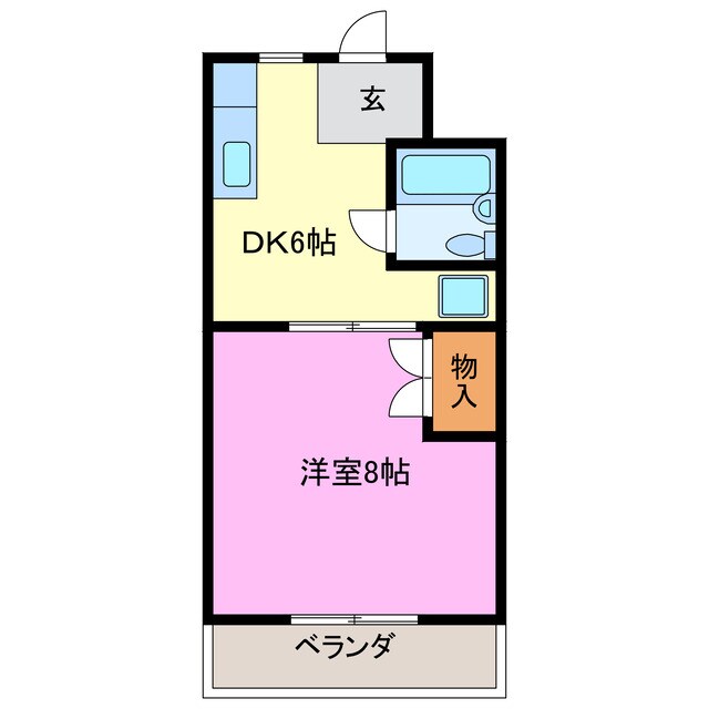 グリーンハイツ根洗の物件間取画像