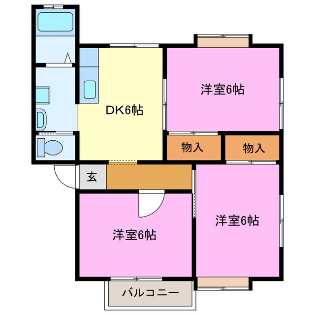 サンライズ（半田山）の物件間取画像