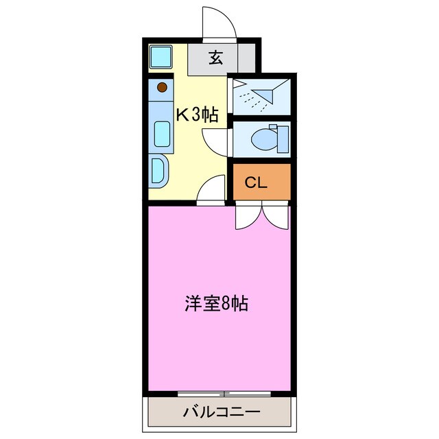 ライフ第３マンション細江の物件間取画像