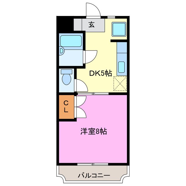 サンシティ第一マンションの物件間取画像