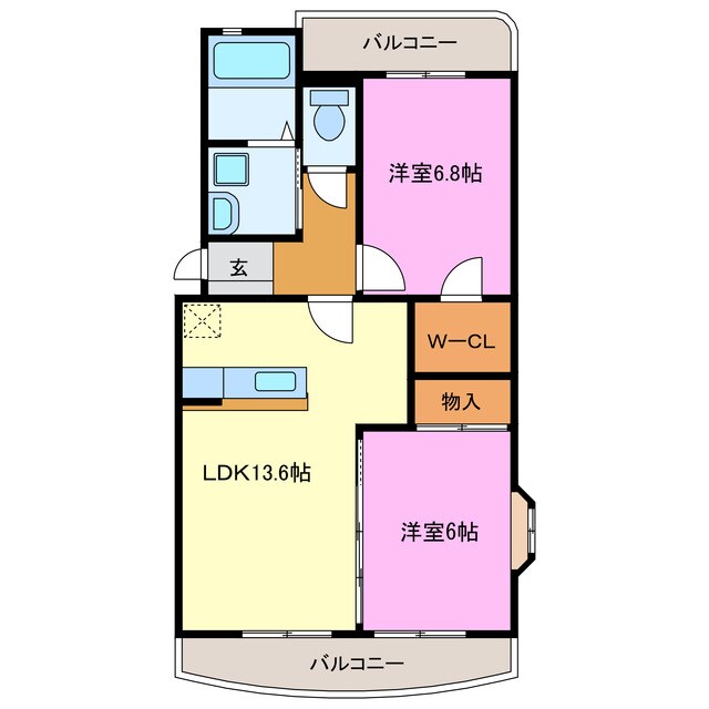 ヴィクトワールの物件間取画像