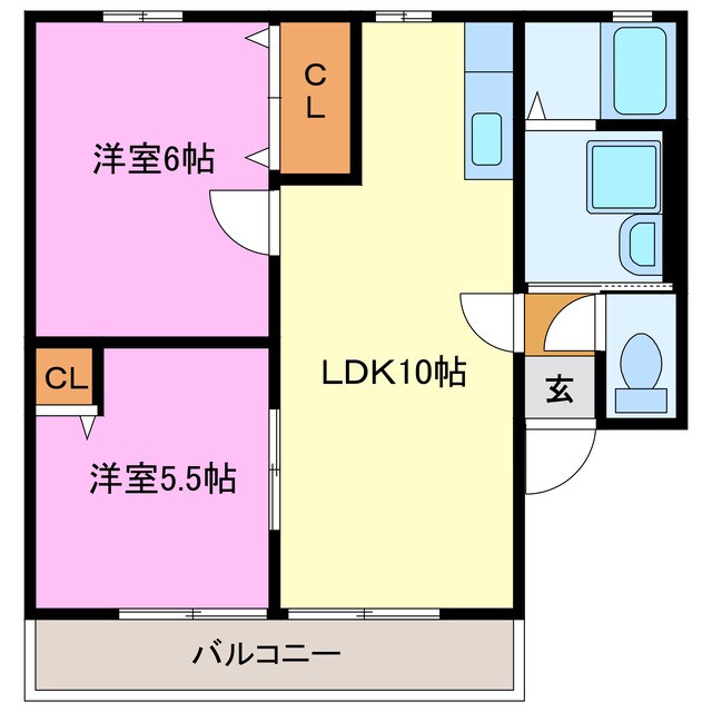 ボヌール高丘の物件間取画像