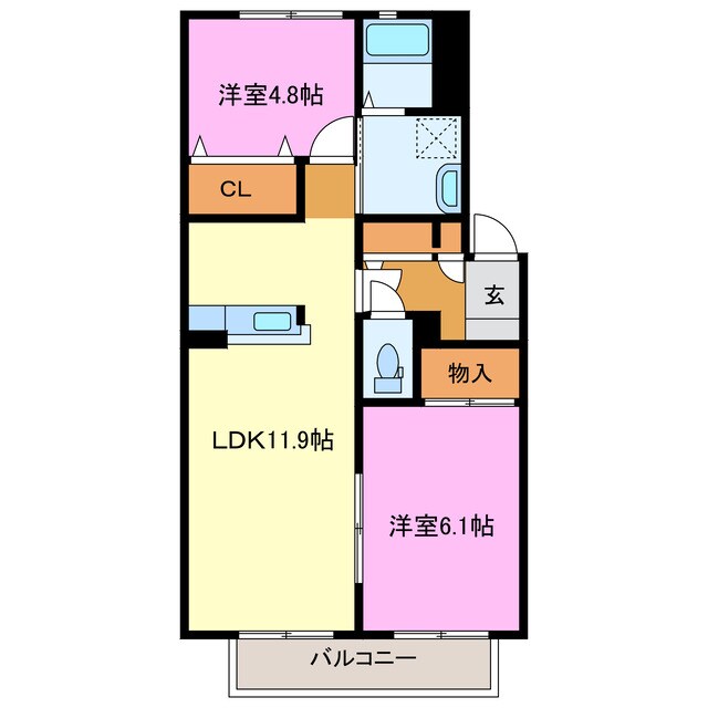 カトルセゾンの物件間取画像