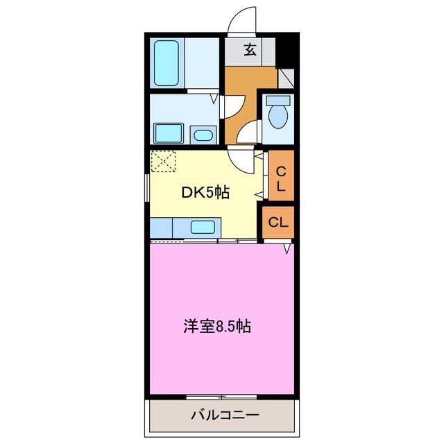 コンフォート半田山の物件間取画像