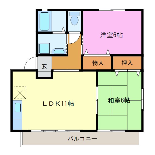 コーポベルクの物件間取画像