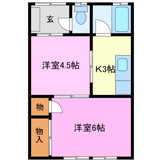 コーポオレンジの物件間取画像