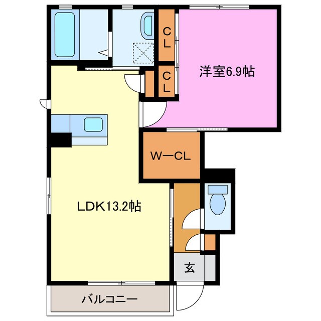 マインコートＦの物件間取画像