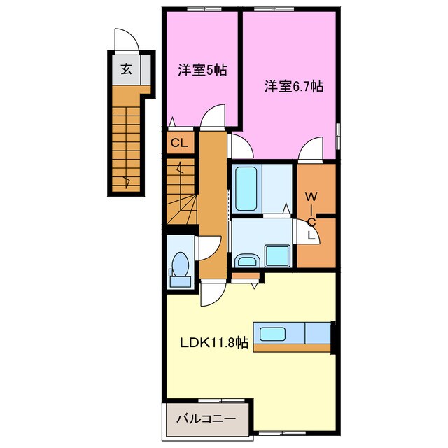 グランデの物件間取画像