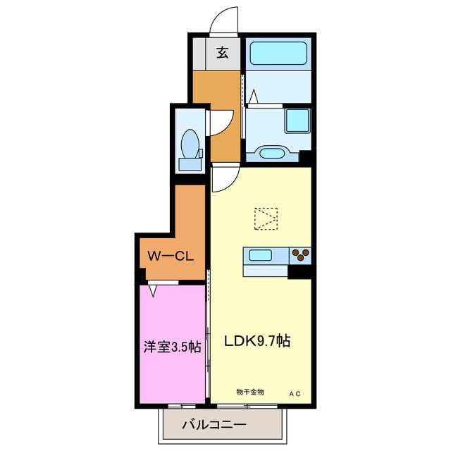 D-room三方原ＡＢの物件間取画像