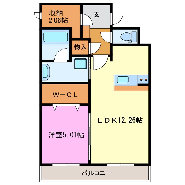フロイデミーツ半田山の物件間取画像