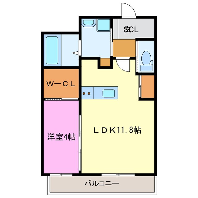 ル・リオンクリークの物件間取画像