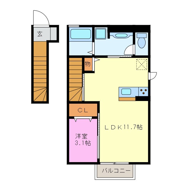 エクセル21 Ⅴの物件間取画像