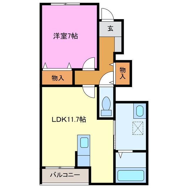 ビーブリッジの物件間取画像