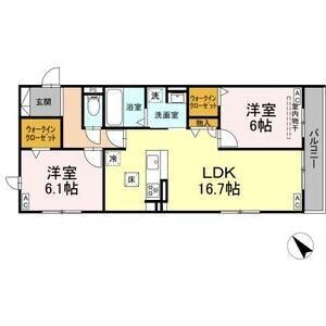 Ｄｅサーン　Ａ棟の物件間取画像