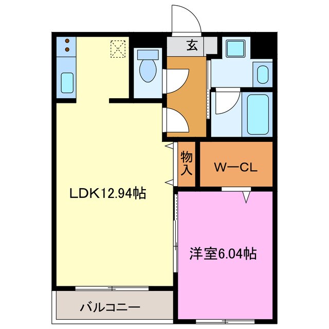 クローバーⅡの物件間取画像