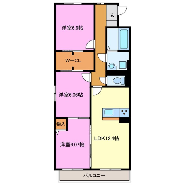 仮）黒柳マンションの物件間取画像