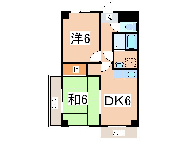 パレス97の物件間取画像