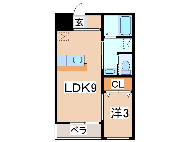 仙北町駅 徒歩25分 1階の物件間取画像