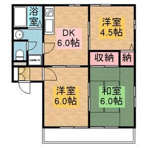 カナエダハイツCの物件間取画像
