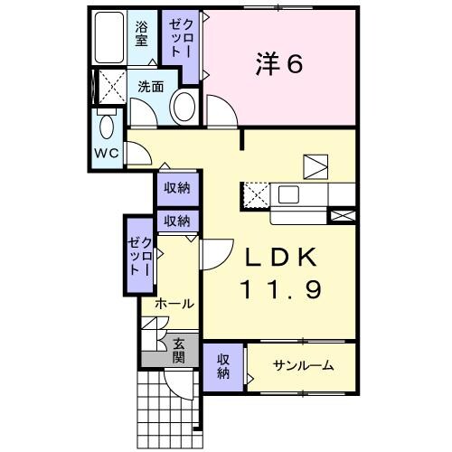 サンライズの物件間取画像