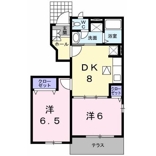 グレースコートⅢの物件間取画像