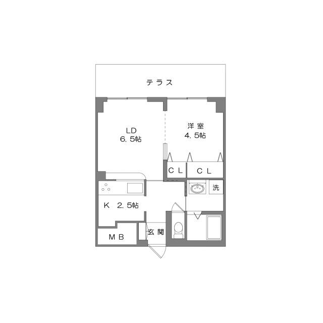 キャッスルⅡの物件間取画像